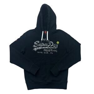 Superdry Hoodie Men's Vintage Textured Logo Metallic Hoodie